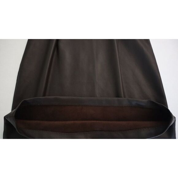 Bishop + Young Women's Sz XS Dark Chocolate Hayden Faux Leather Mini Dress $108 - Picture 6 of 11